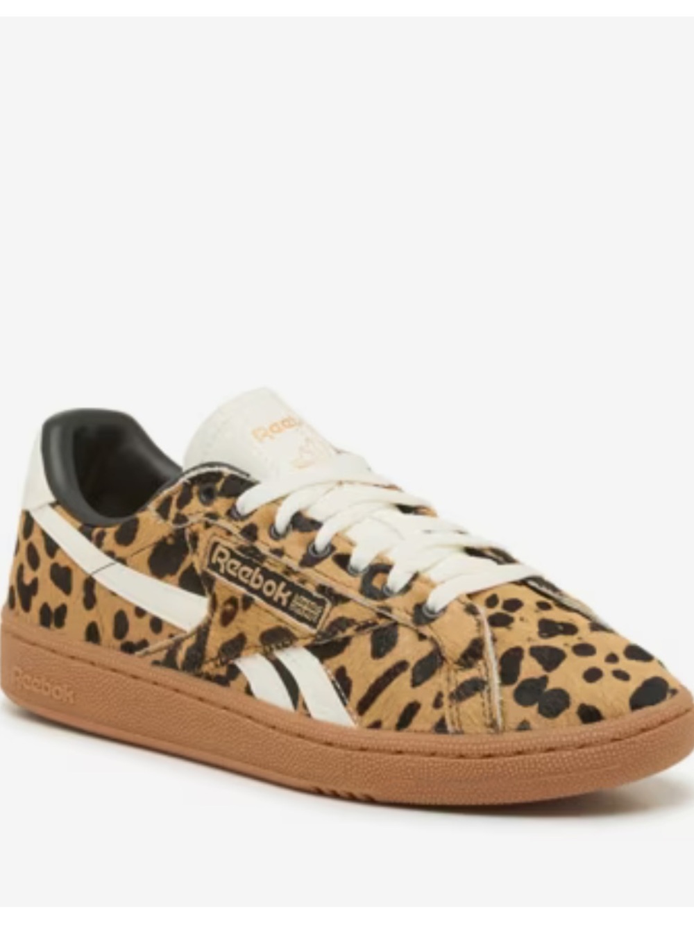 Reebok Club C Grounds UK cheetah print sneakers women’s Sz 8.5